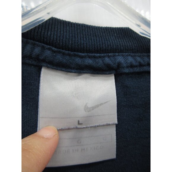VINTAGE Nike Shirt Large Center Swoosh Spell Out Graphic Tee Pullover * - Picture 13 of 15